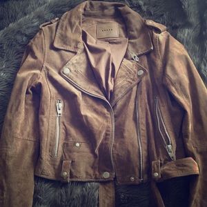 Blank nyc suede leather jacket